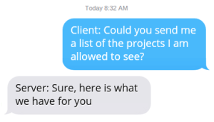 API Conversation: GET /projects