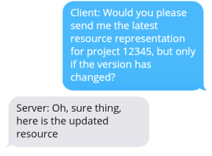 API Conversation: GET /projects (with ETags)